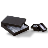 Boîte cadeau noire en carton épais - L6xP4.5xH2.8cm - par 12_1