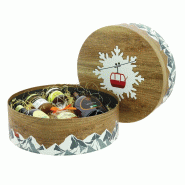 Boites rondes carton Chalet jeu de 2 -_1