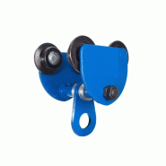 Chariot porte-palan sans entraînement GCT 0,5T - pour poutre double T - Tor Industries_1