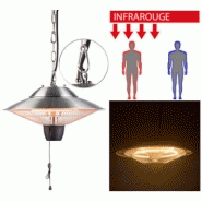 Chauffage radiant à suspendre - Semptec - 1500 W - Intensité réglable pour espaces extérieurs couverts_1