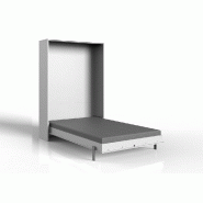 Lit escamotable VANIER blanc mat - Couchage quotidien 140 x 200 cm - Faible profondeur et gain de place_1