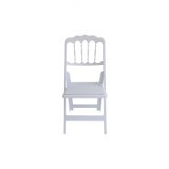 Malmaison - chaise pliante blanche en résine Napoléon III - Vif Furniture - usage intérieur/extérieur_1