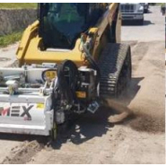 Raboteuse autonivelante Simex PLC 40 avec tapis convoyeur - nettoyage de tranchées et dépose du fraisat_1