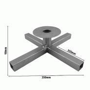 Support en croix pour broche kebab - Ø max 30 mm_1