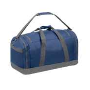Sac de sport - plusieurs compartiments zippés - bandoulière réglable - polyester 600D - bleu foncé_1
