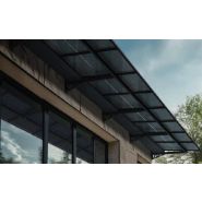 Auvent photovoltaïque en aluminium - Portrait - Eureka_1