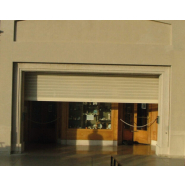 Rideau métallique électrique à lames microperforées - Fermeco - acier galvanisé, motorisé ou manuel_1