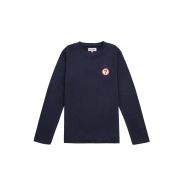 T-shirt manches longues unisexe - 100% coton bio - Patch à scratch personnalisable_1