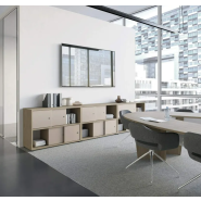 Armoire basse avec rangements optimisés pour espaces professionnels_1