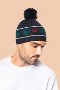Bonnet motifs de Noël avec pompon - Doux et confortable - Réf: KP558 - Marque K-up_1
