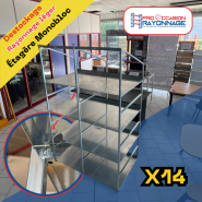 Étagère Monobloc - Longueur totale 17 500mm, Hauteur 2000mm, Profondeur 800mm_1