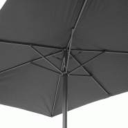 Parasol rectangulaire Bolero Seville 2x3m noir_1