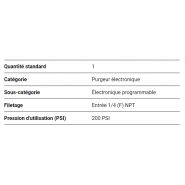 Purgeur automatique électronique Topring - Pression d'utilisation 200 PSI - Modèle 59.325_1
