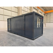 Bureau container Modèle Night Office - Solution modulaire haut de gamme, excellente isolation, dimensions 240x600x250cm_1