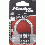 Lot de 2 cadenas à code MASTER LOCK zinc, l.35 mm