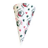 Cônes en papier pour pop corn - Préformés avec visuel vintage Pomme d'amour - 250 ou 2 500 unités_1