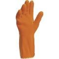 Gants de protection chimique latex sur support coton interlock - longueur 30 cm - VE990OR_1