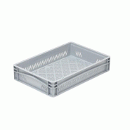 Bac euro ajouré - 190467 – Gris argenté - 400 x 300 x 270 mm_1