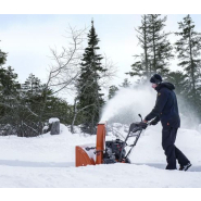 Fraise à neige compacte à double étage - HUSQVARNA ST124, idéale pour allées et trottoirs - moteur puissant et largeur 61cm_1