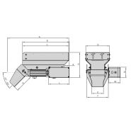 Trémie à bande industrielle IBB - trémie de stockage Afag - inox 3,5 l à 50 l - poids jusqu'à 70 kg_1
