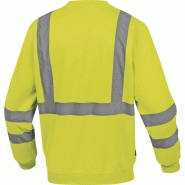 Sweat molleton polyester/coton haute visibilité - Classe 3 - Bandes rétro-réfléchissantes cousues - Astral_1