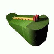 Toboggan talus - TT3500 - capacité d'accueil 4 - longueur 7350 mm_1