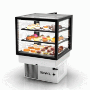 Vitrine réfrigérée INTEGRA Drop-In - 3 niveaux - 600 mm - H515 mm | Sayl Barcelona - 515 mm, Accès arrière_1