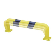 Barrière de parking - Arceau de protection à mémoire de forme Ø 80mm - noir/jaune - flexible et résistant_1