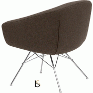 Fauteuil AIKO - Softline - Felt marron fonce 635_1