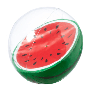 Ballon de plage en PVC - décoration fruits - ø28 cm - pastèque - vert_1