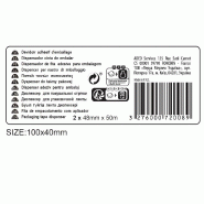 2 rouleaux d'emballage marron 48mmx50m avec dévidoir - manutention, plastique_1