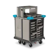 Chariot Distributeur de repas en multi-portions - grande capacité jusqu'à 80 repas - sécurité alimentaire optimisée - Ergochef_1