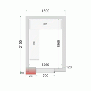 Kit de rayonnage pour Chambres Froides Négatives Tefcold CRNF1521_1