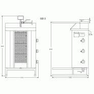 Machine à kebab gaz GD3 POTIS_1