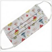 Masque 3 plis médecine - tissu 100% coton bio - VDM - barrette nasale incluse - lavable et réutilisable_1