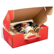 Valisette carton Rouge noël 34,5x 26x 11,5cm - par 20_1