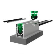 Système de garde-corps en verre adapté à des performances de 0 à 3 KN