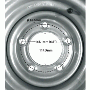2-185/60 R12C 5 clous 112mm PCD roues et pneus remorque Brian james Ifor williams_1