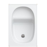 BAIGNOIRE SABOT ALVERANA EN ACIER ÉMAILLÉ 105X70 CM_1