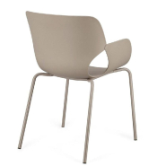 Chaise avec accoudoir Lennox gris  57 x 59 x 82 cm - par 4_1