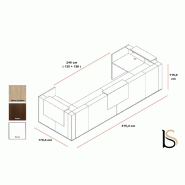 Comptoir d'accueil lumineux Tera - MDD - Blanc, 415_1
