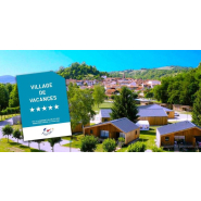 Panonceau village de vacances - aluminium dibond 308x420mm, épaisseur 3mm_1