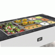 Buffet réfrigéré îlot avec étagère de service - 3 bacs GN 1/1 - BUF65E | Sayl Barcelona_1