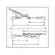 L150 7-1 - Tendeur d'arrimage ultra-renforcé Sparex - Ø chaîne 8-10mm - S.165002_1