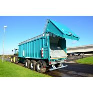 Benne monocoque Rollpush 9747 avec porte arrière à ouverture hydraulique