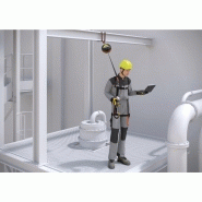 Système antichute - ELARA340H - Kit complet prêt à l'emploi avec harnais 3 points et antichute à rappel automatique_1