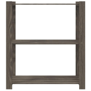 Vidaxl support de rangement à 3 niveaux gris 80x38x90 cm bois de pin 373386_1