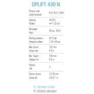 Dplift 430 N - Crics pour véhicules lourds Dino Paoli - Capacité 40/20T - Poids 39 kg_1