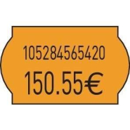 Étiquette Meto 32x19mm - Fluo Orange - Adhésif Standard - Boîte de 10000_1