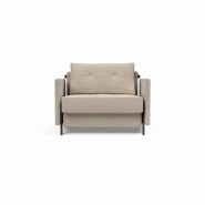 Fauteuil convertible design INNOVATION LIVING - Sofabed Cubed 02 Arms Blida Sand Grey - Lit 200x90 cm_1